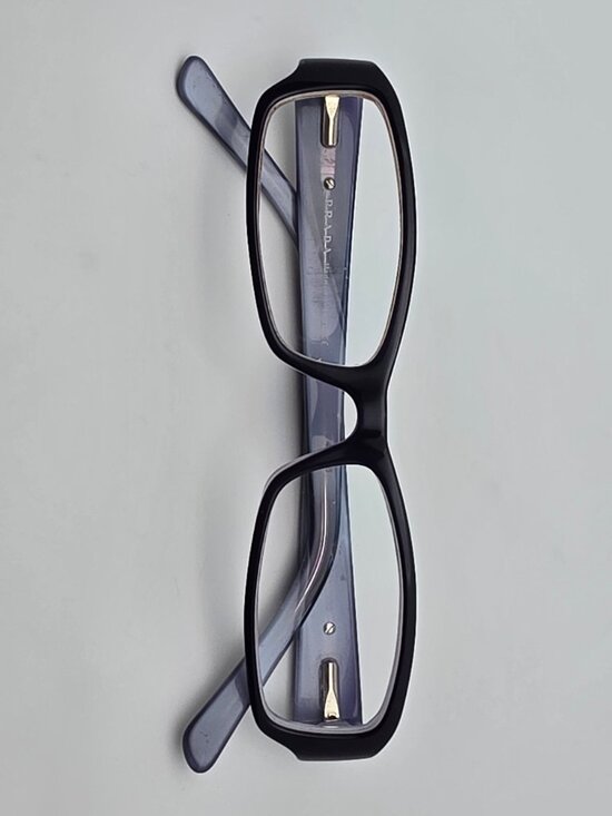 Prada VPR 15L 7ON-1O1 Dark Violet Eyeglasses Frame w/ Flexhinge Italy 51-16-135